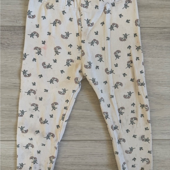 7 Neutral & Pink Legging Bundle - Stripes, Polka Dots & Floral - Picture 4 of 9